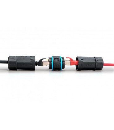 Empalme adaptador RJ-45 STP Cat.6A Exterior