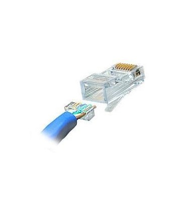 Conector Macho UTP Cat.6 2 piezas con guía 50 u.