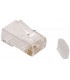 Conector Macho UTP Cat.6 2 piezas con guía 50 u.