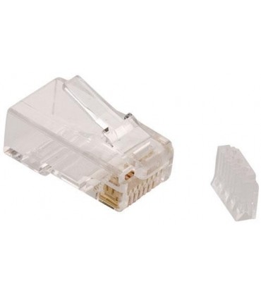 Conector Macho UTP Cat.6 2 piezas con guía 50 u.