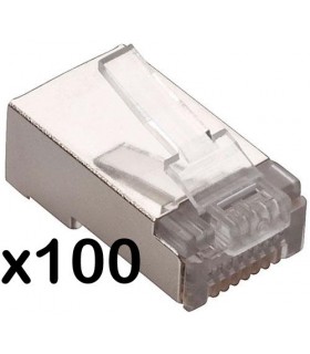 Conector Macho RJ-45 FTP Cat.5e 100 u.