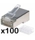 Conector Macho dos piezas RJ-45 FTP Cat.6 (100 u.)