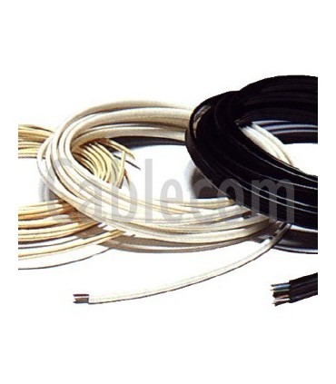 Cable plano 6 vías negro