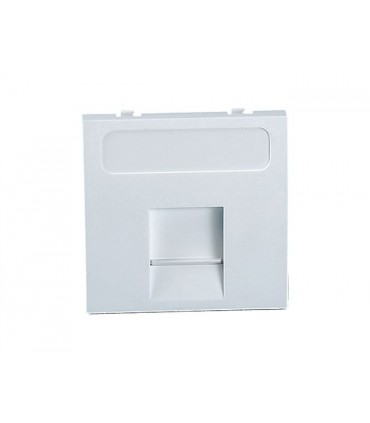 Placa 45x45 1 RJ45 antipolvo MM ED48