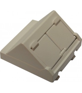 Placa 45x45 2 RJ45 con antipolvo 45º inclin.