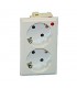 Módulo 2 enchufes blanco MM MP02/4