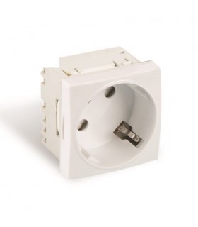 Enchufe 45x45 blanco