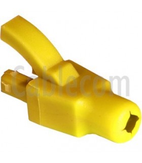 Manguito inyectado c/protector RJ-45 amarillo (100 unidades)