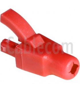 Manguito inyectado c/protector RJ-45 rojo (100 u.)