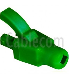 Manguito inyectado c/protector RJ-45 verde (100 u.)