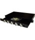 Bandeja FO16 SC doble 19" ext. negra