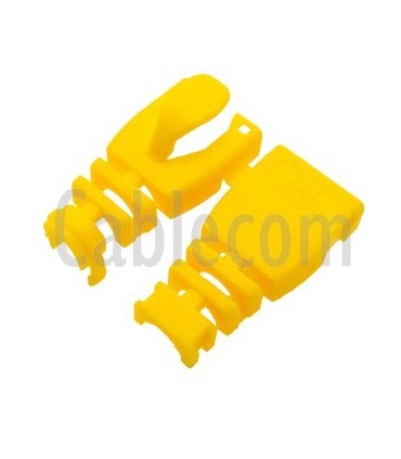 Manguito desmontable RJ-45 amarillo (100 u)
