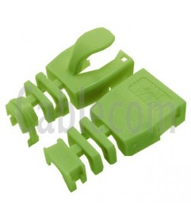 Manguito desmontable RJ-45 verde. (100 u.)