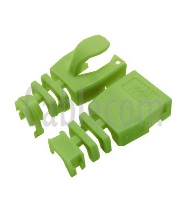 Manguito desmontable RJ-45 verde. (100 u.)