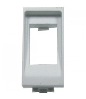Placa Bticino 1 Rj-45 blanca Keystone