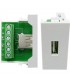 Placa 45x22,5 USB Hembra Tipo A