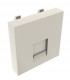 Placa 45x45 1 RJ45 con antipolvo