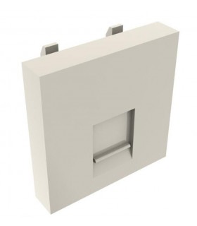 Placa 45x45 1 RJ45 con antipolvo