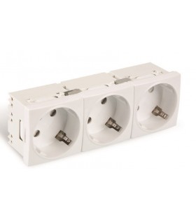 Shucko triple precableada blanca