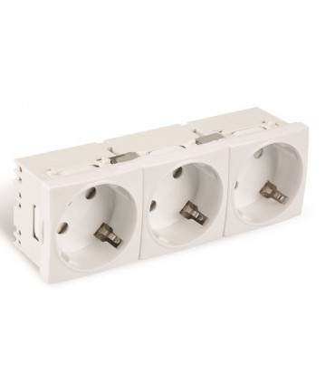 Shucko triple precableada blanca