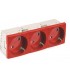 Shucko triple precableada roja