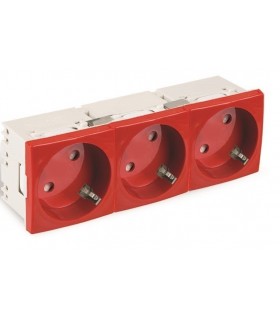Shucko triple precableada roja