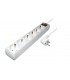 Base multiple 6 tomas c/int. c/cab. 1,5 m.