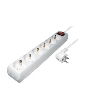 Base multiple 6 tomas c/int. c/cab. 1,5 m.