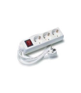 Base multiple 3 tomas c/int. c/cab. 1,5 m.