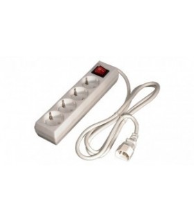 Base multiple 4 tomas c/int. c/cab. 1,5 m.