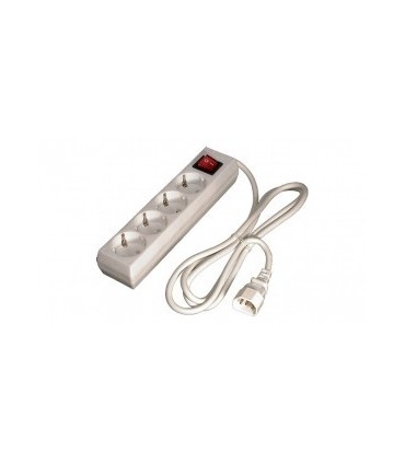 Base multiple 4 tomas c/int. c/cab. 1,5 m.