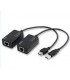 Amplificador USB 2.0 por UTP hasta 60 mts