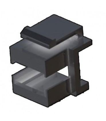 Placa Keystone SC simple negra