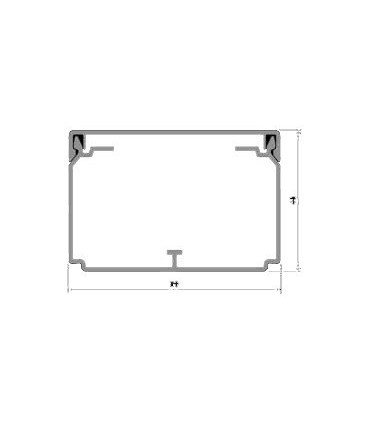 Canal 60x40 PVC pasacables Ensto