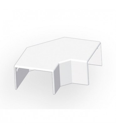 Ángulo canal 40x20 plano PVC Ensto