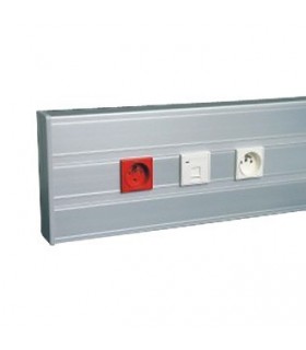Canal 190 x 54 PVC mecanismos 45 de 3 tapas