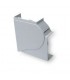 Ángulo canal 190x54 plano PVC Ensto gris