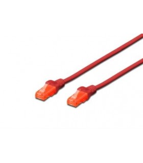 3  m Latiguillo C6 UTP Iny. Rojo