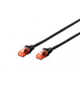 2 m Latiguillo C6 UTP Iny. Negro