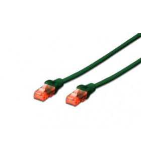 1 m Latiguillo C6 UTP Iny. Verde