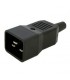 Conector aereo IEC C-20 macho
