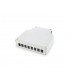 Caja FO distribución carril DIN 8 LC duplex