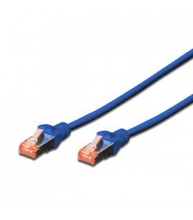 0,5 m Latiguillo C6 S-FTP Iny. Azul LH