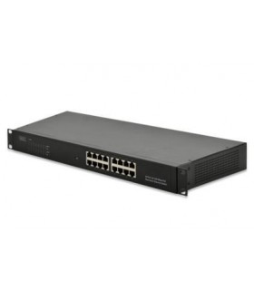 POE 16Port Fast ethernet Switch WebS 260W Digitus