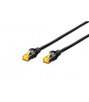 10 m Latiguillo negro inyectado SFTP Cat.6A 10G