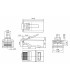 Conector Macho RJ-45 UTP CAT 6A tres piezas (10 u.)