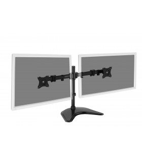 Soporte doble monitor sobre-mesa hasta 27"