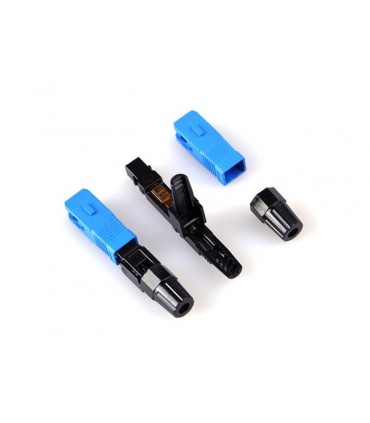 Conector SC monomodo UPC rápido crimpado