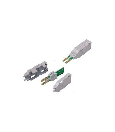 Conector clavija macho tetrapolar