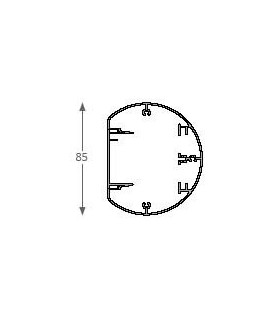 Columna 1 cara 85 mm Ensto 3 mts